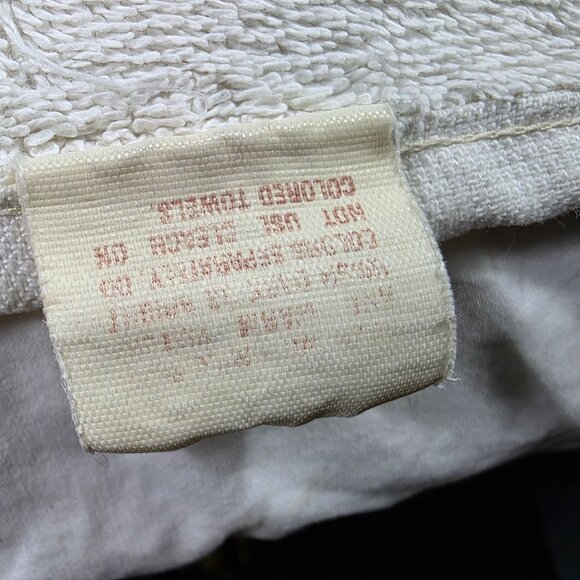 Vintage Stevens White Bath Towel 53x30 Made In USA Summer Solid - Picture 4 of 8
